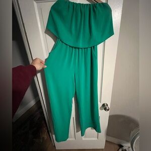 Vici Green Jumpsuit